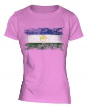 Bashkortostan Distressed Flag Ladies T-Shirt