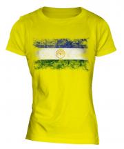 Bashkortostan Distressed Flag Ladies T-Shirt