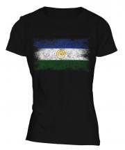 Bashkortostan Distressed Flag Ladies T-Shirt