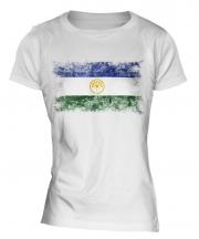 Bashkortostan Distressed Flag Ladies T-Shirt