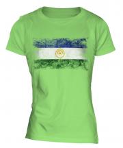 Bashkortostan Distressed Flag Ladies T-Shirt
