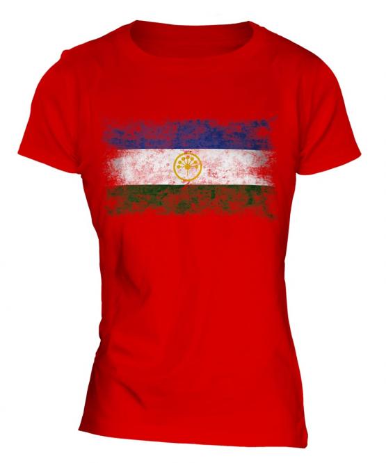 Bashkortostan Distressed Flag Ladies T-Shirt