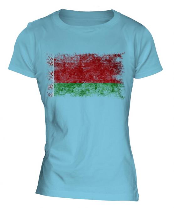 Belarus Distressed Flag Ladies T-Shirt