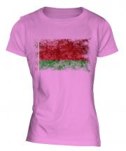 Belarus Distressed Flag Ladies T-Shirt