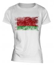 Belarus Distressed Flag Ladies T-Shirt