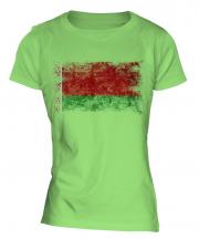 Belarus Distressed Flag Ladies T-Shirt