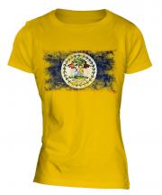 Belize Distressed Flag Ladies T-Shirt