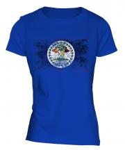 Belize Distressed Flag Ladies T-Shirt