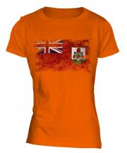 Bermuda Distressed Flag Ladies T-Shirt