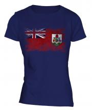 Bermuda Distressed Flag Ladies T-Shirt