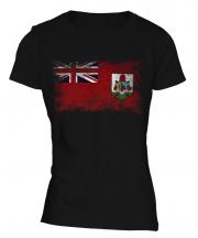 Bermuda Distressed Flag Ladies T-Shirt