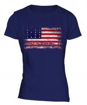 Bikini Atoll Distressed Flag Ladies T-Shirt