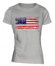 Bikini Atoll Distressed Flag Ladies T-Shirt