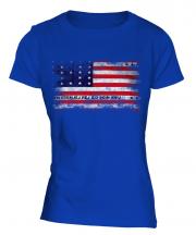 Bikini Atoll Distressed Flag Ladies T-Shirt