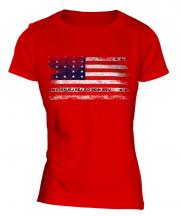 Bikini Atoll Distressed Flag Ladies T-Shirt
