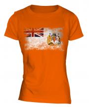 British Antartic Territory Distressed Flag Ladies T-Shirt