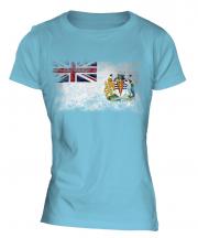 British Antartic Territory Distressed Flag Ladies T-Shirt