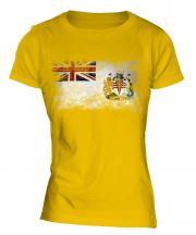 British Antartic Territory Distressed Flag Ladies T-Shirt