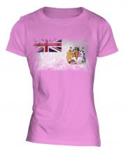 British Antartic Territory Distressed Flag Ladies T-Shirt