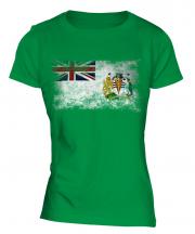 British Antartic Territory Distressed Flag Ladies T-Shirt