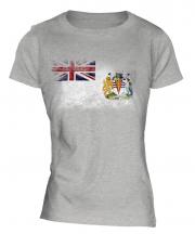 British Antartic Territory Distressed Flag Ladies T-Shirt