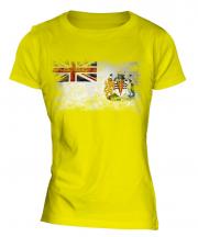 British Antartic Territory Distressed Flag Ladies T-Shirt