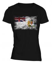 British Antartic Territory Distressed Flag Ladies T-Shirt