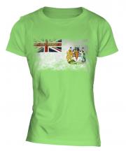 British Antartic Territory Distressed Flag Ladies T-Shirt