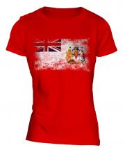 British Antartic Territory Distressed Flag Ladies T-Shirt