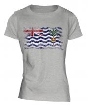 British Indian Ocean Territory Distressed Flag Ladies T-Shirt