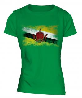 Brunei Distressed Flag Ladies T-Shirt