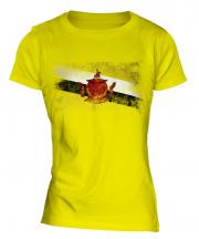 Brunei Distressed Flag Ladies T-Shirt
