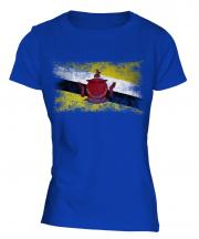 Brunei Distressed Flag Ladies T-Shirt