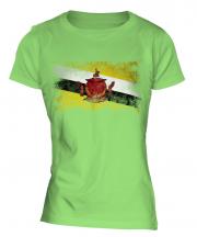 Brunei Distressed Flag Ladies T-Shirt