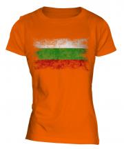 Bulgaria Distressed Flag Ladies T-Shirt
