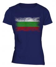 Bulgaria Distressed Flag Ladies T-Shirt