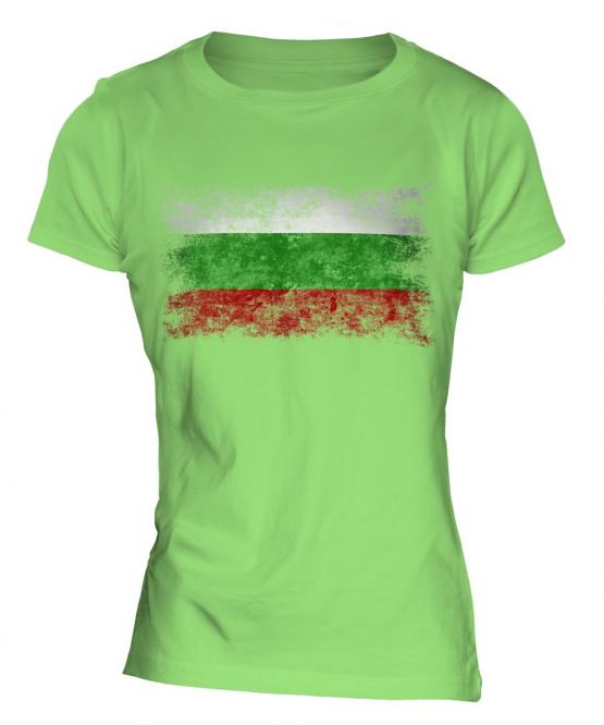 Bulgaria Distressed Flag Ladies T-Shirt
