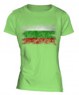 Bulgaria Distressed Flag Ladies T-Shirt