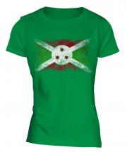 Burundi Distressed Flag Ladies T-Shirt