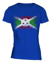 Burundi Distressed Flag Ladies T-Shirt