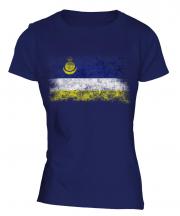 Buryatia Distressed Flag Ladies T-Shirt
