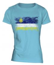 Buryatia Distressed Flag Ladies T-Shirt