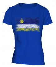Buryatia Distressed Flag Ladies T-Shirt