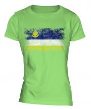Buryatia Distressed Flag Ladies T-Shirt