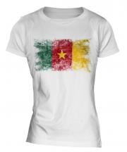 Cameroon Distressed Flag Ladies T-Shirt