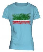 Chechen Republic Distressed Flag Ladies T-Shirt