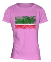 Chechen Republic Distressed Flag Ladies T-Shirt