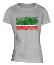 Chechen Republic Distressed Flag Ladies T-Shirt