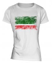 Chechen Republic Distressed Flag Ladies T-Shirt
