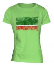 Chechen Republic Distressed Flag Ladies T-Shirt